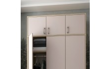 Антресоль висока Doros Ронді Дуб Артизан/Кашемір 3 ДСП 121х52х65 (DRS-011909)