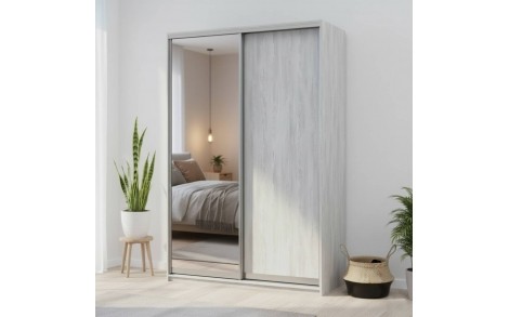 Шафа-купе Doros Сіті Лайт Сосна Натті 1 ДСП / 1 дзеркало 150х60х225 (DRS-011965)