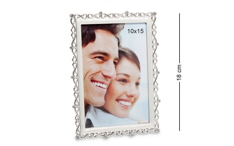 Фоторамка металлическая 18 см фото 10х15 см 1602346