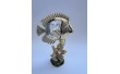 Фигурка с камнями Swarovski Рыбка-Дискус 9,5 см 160052