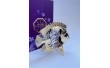 Фигурка с камнями Swarovski Рыбка-Дискус 6 см 160784