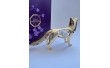 Фигурка с камнями Swarovski Лиса 9х6 см 1601899