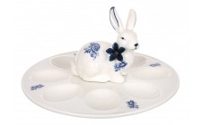Страва фарфорова для 8-ми яєць 23,5 см Кролик Blue Bunny 1158-005