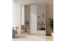 Шкаф купе Doros Сити Лайт Сосна Натти 1 ДСП / 2 зеркала 180х60х225 (DRS-011968)