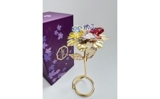 Фигурка со стразами Swarovski Цветок 10,5 см 160260