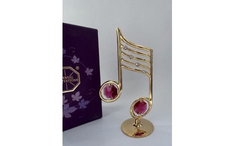 Фигурка с камнями Swarovski Ноты 9,5 см 160158