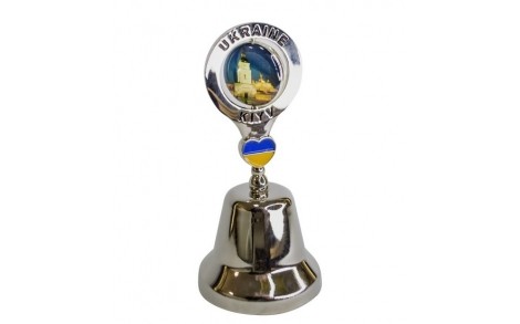 Дзвінчик срібний Україна - Київ 9 см 15040
