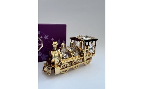 Фигурка с камнями Swarovski Паровоз 8,5х5 см 160917