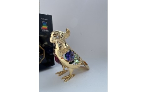 Фигурка с камнями Swarovski Попугай 7 см 160248