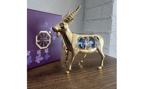 Фигурка со стразами Swarovski Коза 8х8,5 см 1602569
