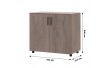 Комод Doros Торн Антрацит 2 ДСП 90х51.6х80 (DRS-012086)