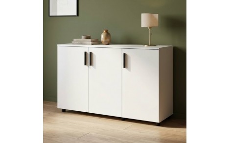 Комод Doros Торн Белый 3 ДСП 135х51.6х80 (DRS-012098)
