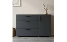 Комод Doros Торн Антрацит 3Ш/1Д 135х51.6х80 (DRS-012103)