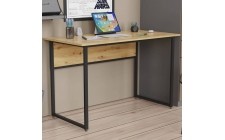 Комп'ютерний стіл Ferrum-decor Коді 75x140x60 чорний ДСП Дуб Сан-Марино 16мм (FRD-103754)