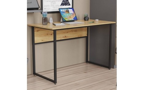 Комп'ютерний стіл Ferrum-decor Коді 75x140x60 чорний ДСП Дуб Сан-Марино 16мм (FRD-103754)