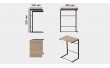 Столик приставной Терри Ferrum-decor 650x440x330 Черный металл ДСП Дуб Сонома 16 мм (FRD-104651)