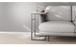 Столик приставной Терри Ferrum-decor 650x440x330 Черный металл ДСП Дуб Сонома 16 мм (FRD-104651)