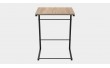 Столик приставной Терри Ferrum-decor 650x440x330 Черный металл ДСП Дуб Сонома 16 мм (FRD-104651)