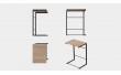 Столик приставной Терри Ferrum-decor 650x440x330 Черный металл ДСП Дуб Сонома 16 мм (FRD-104651)