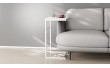 Столик приставний Террі Ferrum-decor 650x440x330 Білий метал ДСП Біле 16 мм (FRD-104655)