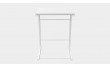 Столик приставний Террі Ferrum-decor 650x440x330 Білий метал ДСП Біле 16 мм (FRD-104655)