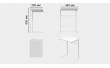 Столик приставний Террі Ferrum-decor 650x440x330 Білий метал ДСП Біле 16 мм (FRD-104655)