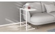 Столик приставний Террі Ferrum-decor 650x440x330 Білий метал ДСП Біле 16 мм (FRD-104655)