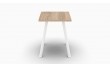 Кухонний табурет Ferrum-decor 430x320x320 Білий метал ДСП Дуб Сонома 16 мм (FRD-104643)