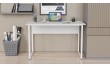 Письмовий стіл із ящиками Ferrum-decor Оскар 750x1400x600 метал Білий ДСП Бетон 16 мм (FRD-103247)