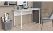 Письмовий стіл із ящиками Ferrum-decor Оскар 750x1400x600 метал Білий ДСП Бетон 16 мм (FRD-103247)