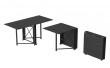 Стол-книжка трансформер Орион 2 Ferrum-decor 750x1520x730 Черный металл ДСП Сосна Кембра 16 мм (FRD-104585)