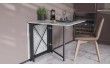 Стіл-книга трансформер Оріон 2 Ferrum-decor 750x1520x730 Чорний метал ДСП Бетон 16 мм (FRD-104589)
