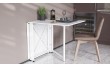 Стіл-книга трансформер Оріон 2 Ferrum-decor 750x1520x730 Білий метал ДСП Біле 16 мм (FRD-104590)