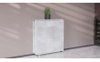 Стіл-книга трансформер Оріон 2 Ferrum-decor 750x1520x730 Білий метал ДСП Бетон 16 мм (FRD-104596)