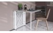 Стіл-книга трансформер Оріон 2 Ferrum-decor 750x1520x730 Білий метал ДСП Бетон 16 мм (FRD-104596)