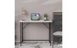 Стіл розкладний Моріс Ferrum-decor 750x1000x600 Чорний метал ДСП Біле 16 мм (FRD-104669)