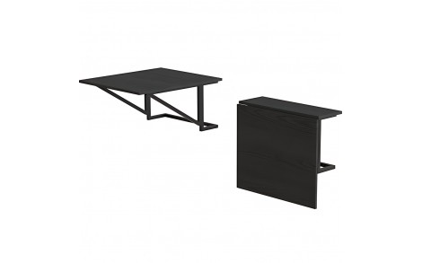 Стол раскладной Александр 3 Ferrum-decor 750x600x700 Черный металл ДСП Сосна Кембра 16 мм (FRD-104894)