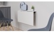 Обідній стіл-трансформер Ніка стіновий Ferrum-decor 420x900x500 Чорний метал ДСП Біле 16 мм (FRD-105164)