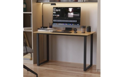 Стіл письмовий Кнап 2 Ferrum-decor 750x1200x600 Чорний метал ДСП Дуб Артізан 16 мм (FRD-106399)