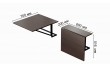 Стіл розкладний Олександр 1 Ferrum-decor 750x600x700 Чорний метал ДСП Біле 16 мм (FRD-104892)