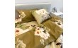 Комплект постельного белья Поликотон LeLIT P-0108 Коричнево-Зеленый Семейный (LLT-111233)