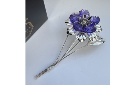 Фигурка со стразами Swarovski Цветок 11 см 1601924