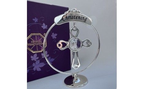 Фигурка с камнями Swarovski Крест 9,5 см 1601949