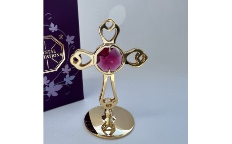 Фигурка с камнями Swarovski Крест 6,5 см 160278