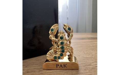 Фигурка со стразами Swarovski Рак 4 см 1602903