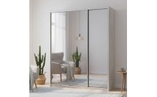 Шафа-купе Doros City Light Сосна Натті 3 Дзеркала 225х60х225 (DRS-011974)