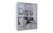 Шафа-купе Doros City Light Сосна Натті 3 Дзеркала 225х60х225 (DRS-011974)