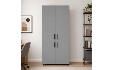 Шафа для одягу Doros Торн Сірий 2 ДСП (полиці) 90х51.6х200 (DRS-012022)
