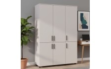 Шафа для одягу Doros Торн Кашемір 3 ДСП (штанга) 135х51.6х200 (DRS-012059)