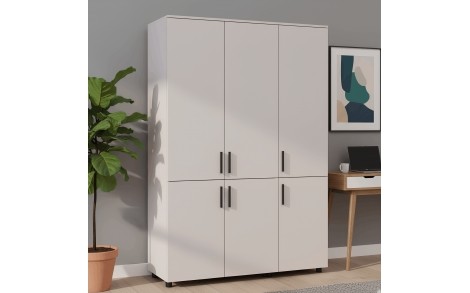 Шафа для одягу Doros Торн Кашемір 3 ДСП (штанга) 135х51.6х200 (DRS-012059)